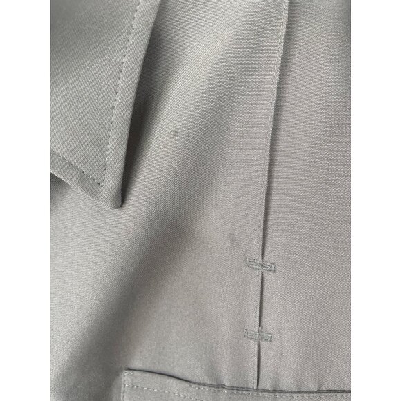 Blauer Mens Uniform Super Shirt Gray Button Zip Front Size 15.5 - Picture 4 of 7